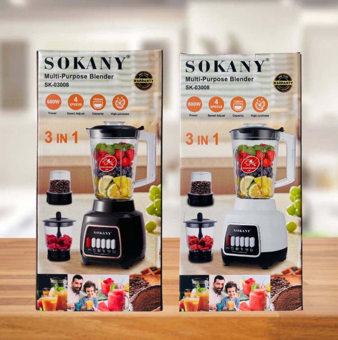 LICUADORA MULTIPROPOSITO SOKANY SK-03008