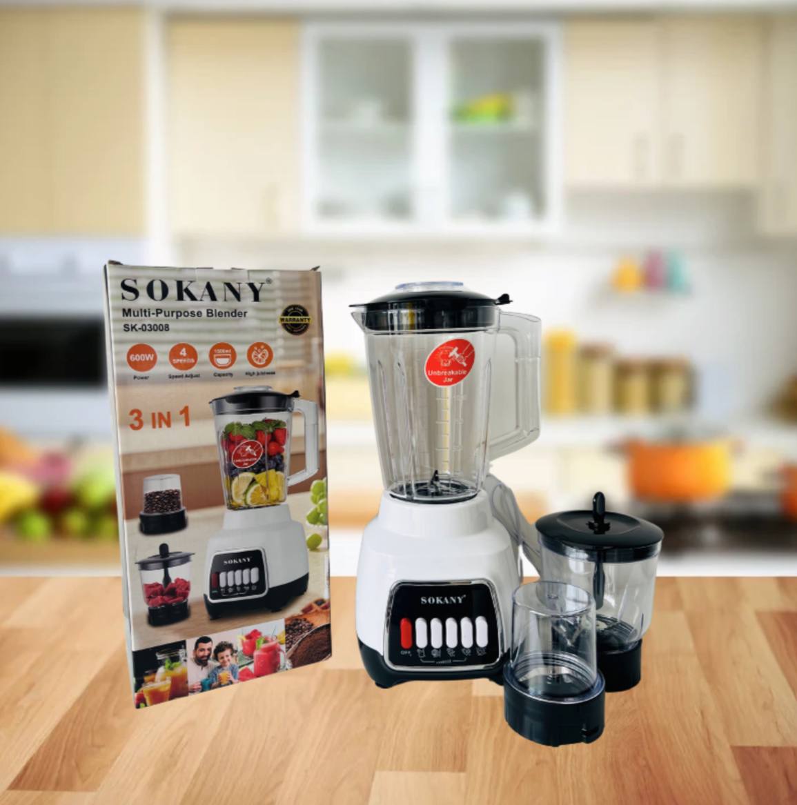 LICUADORA MULTIPROPOSITO SOKANY SK-03008