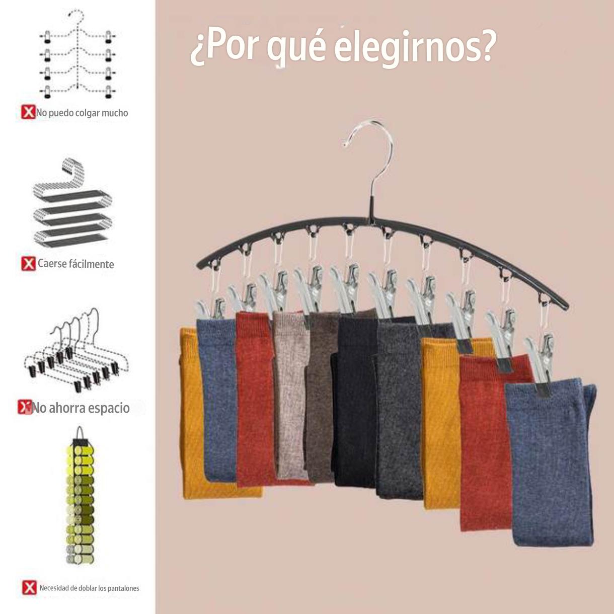 ORGANIZADOR ARMADOR PERCHA 10 PINZAS