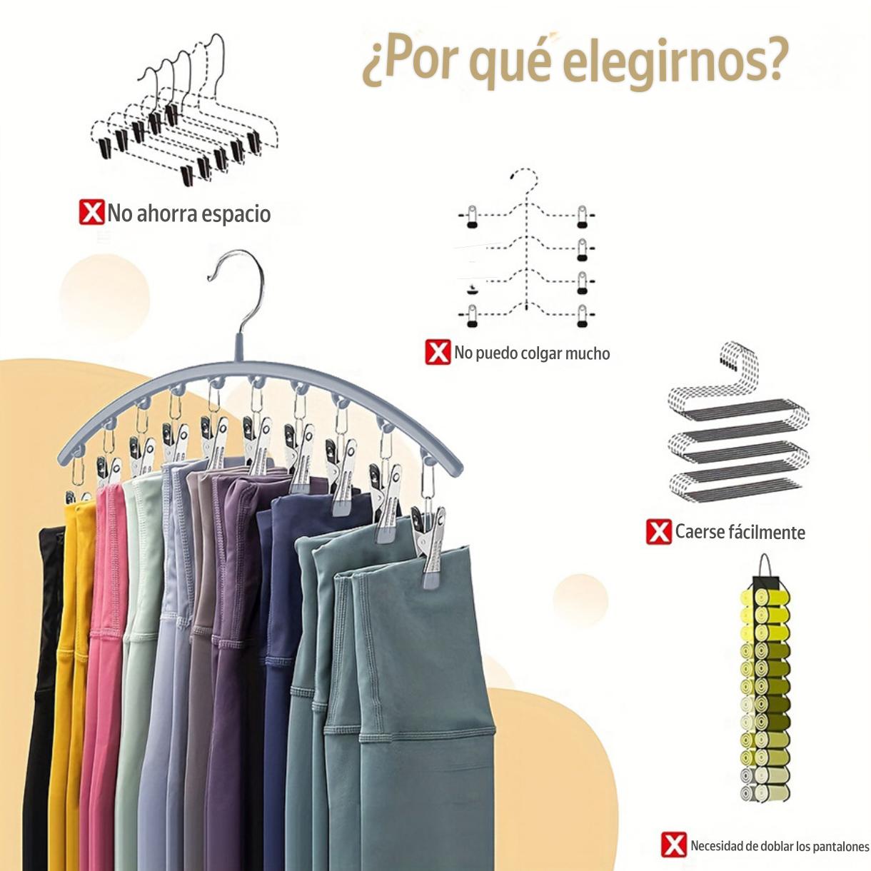ORGANIZADOR ARMADOR PERCHA 10 PINZAS